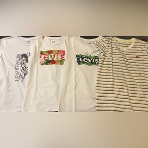 Levi's White Tee with Floral Graphic